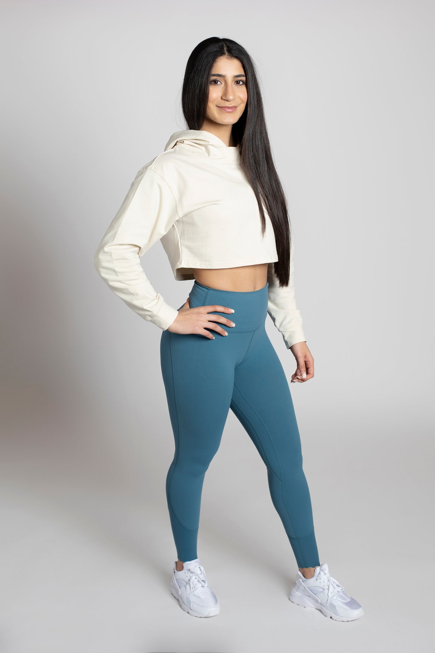 Boxer the Long Sleeve Cropped Hoodie Top