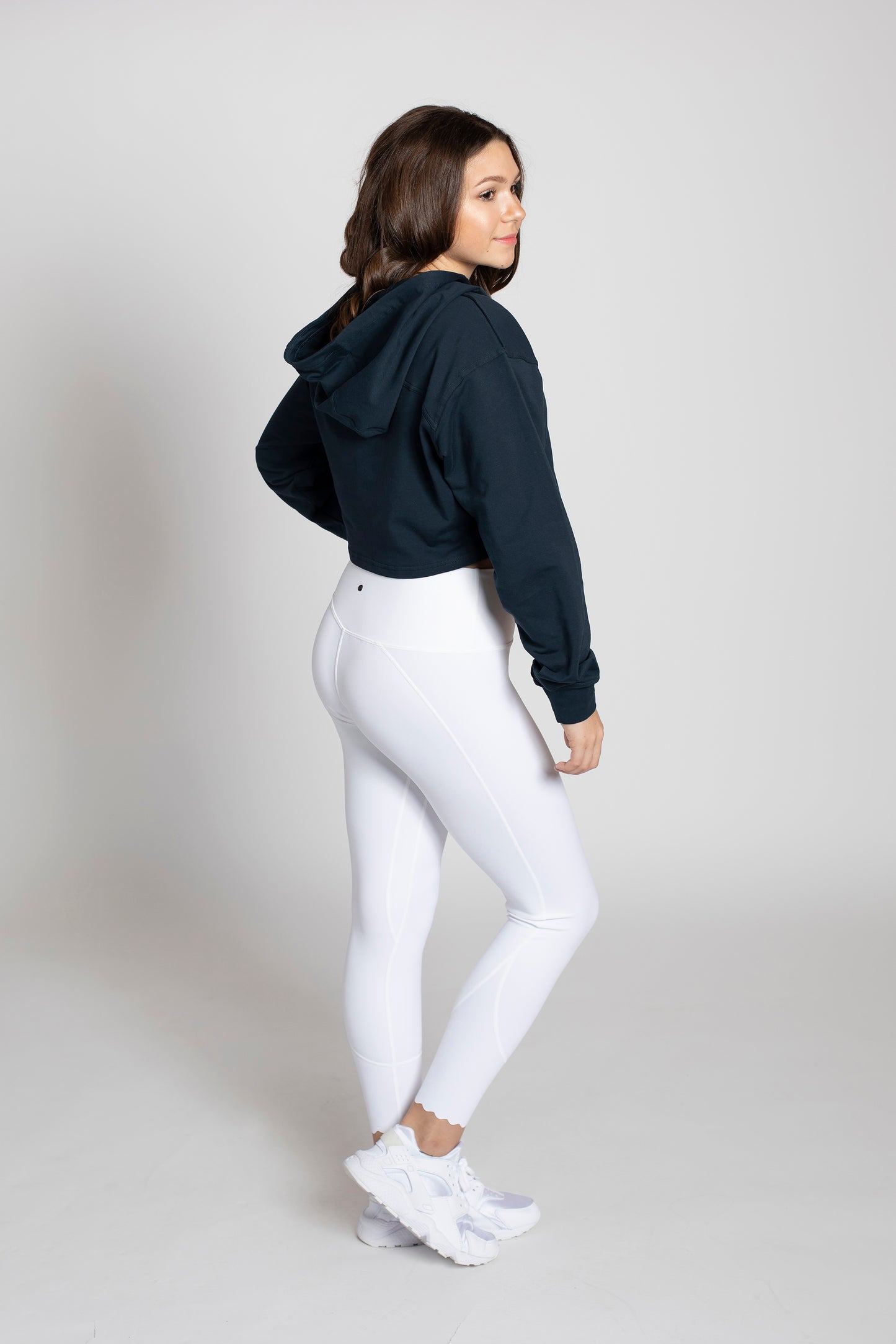 Boxer the Long Sleeve Cropped Hoodie Top